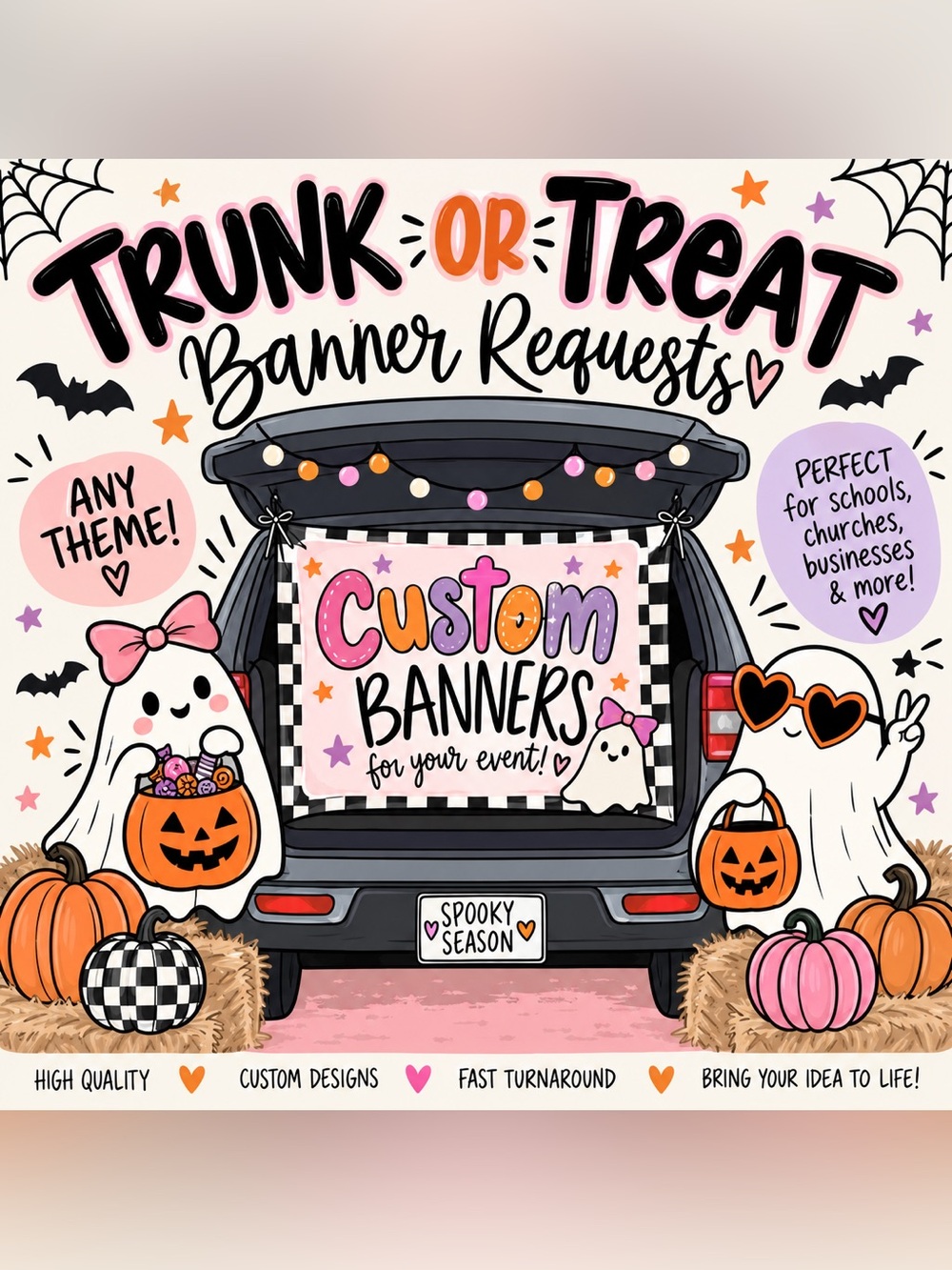 Custom Trunk or Treat Banner Requests